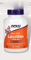 Now Foods, Lecithin Size 1,200 mg. Contains 100 capsules. (No.461)