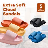 ODJCLS รองเท้าแตะผู้ชายหมอนรองเท้าแตะสตรีกันลื่นทำจาก EVA นุ่มพิเศษ Sandal Empuk มากนุ่มรองเท้าก้อนเมฆ