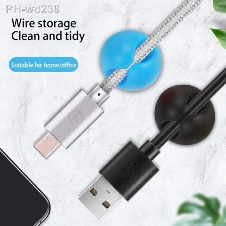 self-adhesive-phone-headset-data-cable-clip-data-cable-storage-artifact-desktop-arrangement-wire-winding-clamp-wire-holder-clip