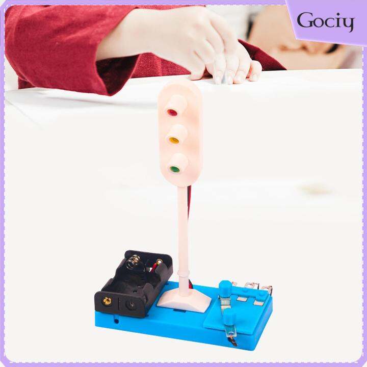 Gociy Traffic Light Toy Traffic Light Model DIY Electronic Assembly Toy