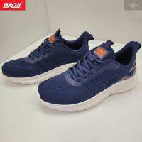 BAOJI ของแท้ 100% รองเท้าผ้าใบชาย รองเท้าออกกำลังกาย รุ่น BJM765 สีกรม SIZE 41-45