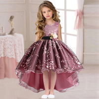 Pageant Vintage Dress Kids Party First Bridesmaid Dresses For Girls Children Costume Wedding Dress Girl Infant Vestido Teen