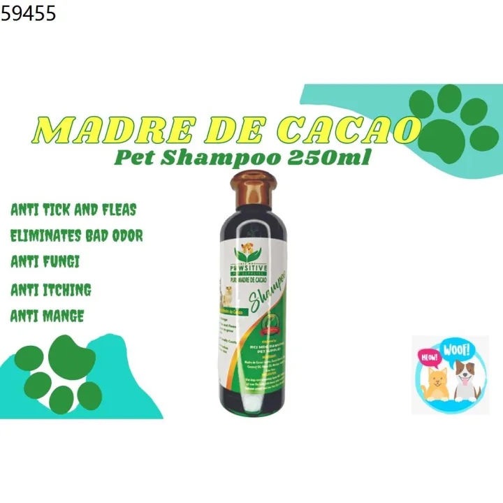 Madre De Cacao Pure Pet Shampoo 250ml for Dog and Cat anti tick and