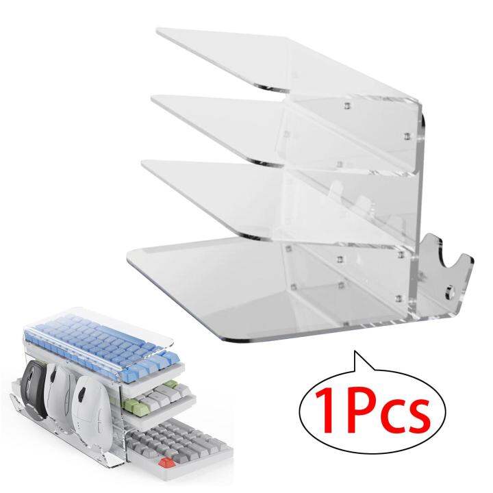 Miracle Shining Keyboard Mice Storage Rack Computer Keyboard Holder Shelf Acrylic Keyboard Mice