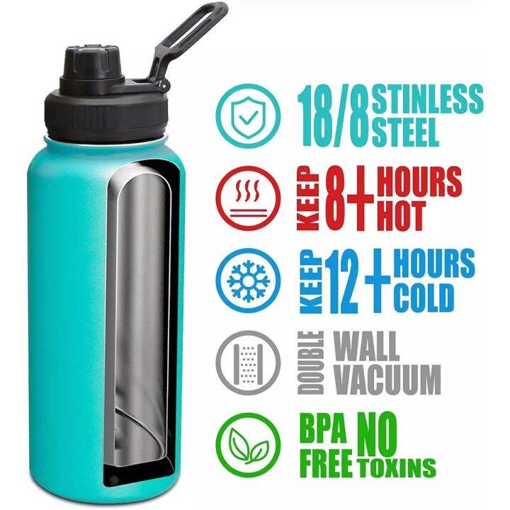 hydro-flask-ขวดน้ําสุญญากาศ-สเตนเลส-ปากกว้าง-แบบพกพา-18-ออนซ์-32-ออนซ์-40-ออนซ์