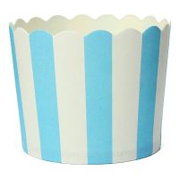 50 X Cupcake Paper Cake Case Baking Cups Liner Muffin Dessert Baking Cup,Blue Striped