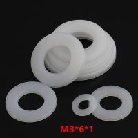 1000pcs M3x6x1 Nylon Flat Washer DIN125 Plastic Plain Washer Spacer Seals Ring Gasket NL66