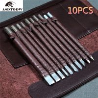 iho﹉  3/8/10Pcs Tungsten Stone Carving Hand Tools Set Chisel Woodworking