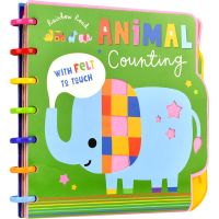 Animal Counting Unicorn S colors early education enlightenment cognition touch book learning number recognizing color animal cognition English learning parent-child picture book English original imported childrens book