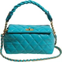 Crossbody Bags For Women 2022 Lingge Chain Bag Peacock Blue Casual Vintage Messenger Shoulder Bag Female Travel bolso de mujer ELEGANT