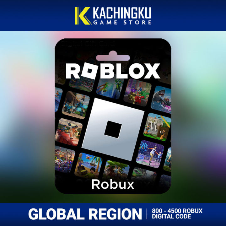 Roblox Robux Code Global Region for 800 Robux 2200 Robux 4500 Robux
