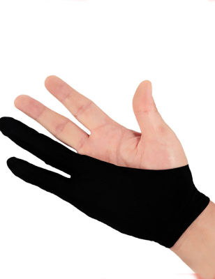 Black 1 finger anti-fouling gloves wacom drawing writing painting digital tablet glove wholesale