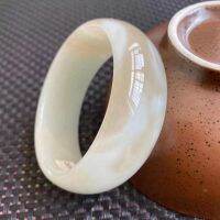 ☄ↂ✾ Sugar Qiemo White Jade Widened Thickened Bracelet High Quality Bangle Fashion Jewelry Accessories