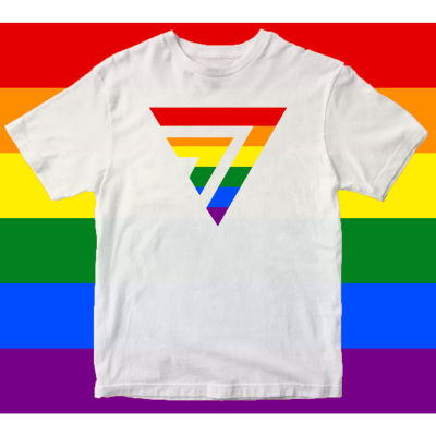 การออกแบบเดิม"Pride Month X ก้าวไกล" เสื้อ pridedayผ้า Cotton 100 % ผ้านุ่ม Pride Always Move Forward Party แอลจีบีที LGBTx กาS-5XL
