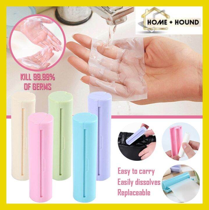 Home+Hound Mini Hand Washing Soap Paper,Portable Travel Soap Paper Roll