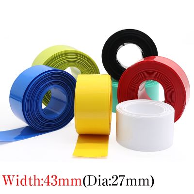 【cw】 Width 43mm Shrink Tube Dia 27mm Lithium Battery 26650 Insulated Film Wrap Pack Wire Cable Sleeve 【hot】 !