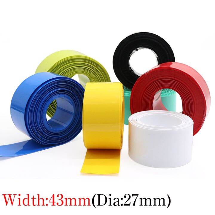 cw-width-43mm-shrink-tube-dia-27mm-lithium-battery-26650-insulated-film-wrap-pack-wire-cable-sleeve-hot