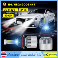 ไฟ LED S2 ขั้ว H4 H7 H11 HB2 9003 ไฟหน้า ไฟหน้ารถ 80W 12000LM 6000K หลอดไฟหน้ารถ LED ไฟสปอร์ตไลท์รถยนต์