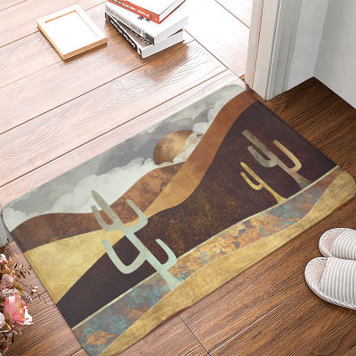 Simple Abstract Oil Painting Entrance Doormat Home Kitchen Car Balcony Living Room Bedside Decorative Rugs Non-Slip Bath Mat