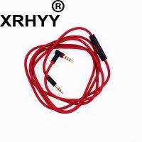 Xrhyy สายอะไหล่สายสัญญาณเสียงสีแดงพร้อมไมโครโฟนในสายสำหรับเต้นโซโล/Hd/Studio/Pro/ดีท็อกซ์/ไร้สาย/หูฟังmixr