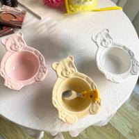 Cute Bear Shape Dessert Bowl Cartoon Baby Ceramic Salad Breakfast Fruits Desserts Sugar Bowls Tableware посуда для кухни посуда