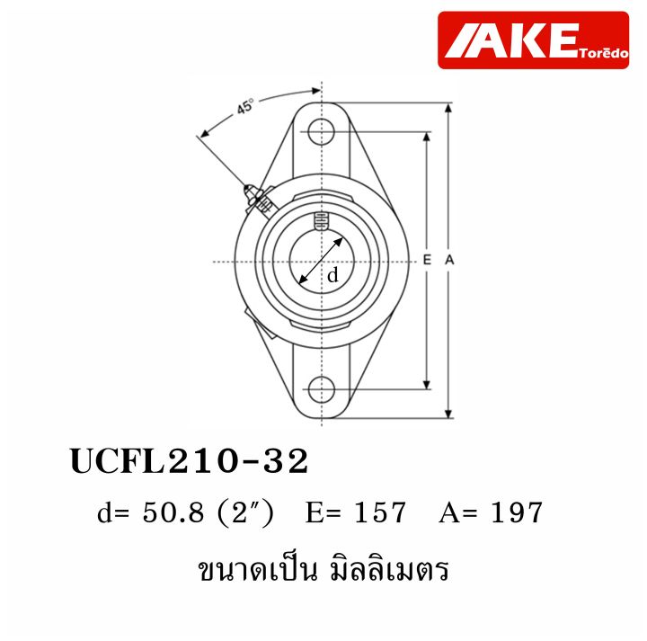 ucfl-210-32-ตลับลูกปืนตุ๊กตา-สำหรับเพลา-2-นิ้ว-50-80-มม-bearing-units-uc210-32-fl210-ucfl210-32-จัดจำหน่ายโดย-ake-tor-do