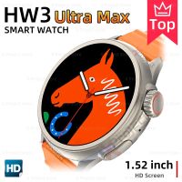 2023 HW3 Ultra Max 1.52－หน้าจอ Smartwatch สําหรับผู้ชายกีฬาผู้หญิงฟิตเนสนาฬิกาดั้งเดิมสําหรับ Ios Android Phone Call Smartwatch