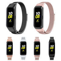 สายนาฬิกาข้อมือแม่เหล็กสแตนเลสสุดหรูเหมาะสำหรับ Samsung Galaxy Fit SM-R370สายรัดข้อมือสำหรับเปลี่ยนสายนาฬิกาโลหะสไตล์มิลาน