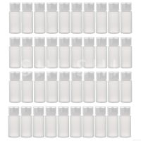 100 PCS Empty Plastic Lotion Bottle with Flip Top Caps Squeezable PE Container Travel Liquid Shamboo Fill Vial 10ml 20ml 30ml Travel Size Bottles Cont