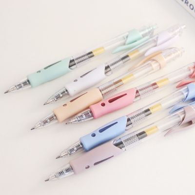 ปากกาเขียนจดหมายญี่ปุ่นย้อนยุคสีเข้มนักเรียนสีเรียบง่าย 0.5 มม. ปากกาเจลสำนักงานเครื่องเขียน SA1423
