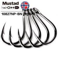 10827NP-BN 3X 1-12/0 Jigging Livebait Hooks Tuna Barbed Jig Saltwater Game Trolling Fishing