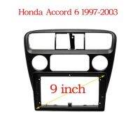 แผงวิทยุติดรถยนต์ติดรถยนต์ขนาด9นิ้วสำหรับ Honda Accord 6 1997 1998 1999 2000 2001 2002 2003แผงกรอบ Dvd ชุดตัดแต่งหน้าปัดแบบพิเศษ