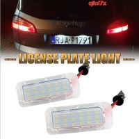 ไฟป้ายทะเบียน LED 6000K สีขาว12V สำหรับ Ford Focus 5D Fiesta Mondeo MK4หลอดไฟอัตโนมัติ Qfol7x ซีนอน Canbus