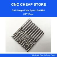 10pcs Shank 4mm คาร์ไบด์ CNC Router คุณภาพสูง Bits One Single Flute End Mill เครื่องมือ เครื่องตัดมิลลิ่ง CEL 12mm-52mm