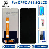 AAA +++ LCD สำหรับ OPPO A55 4G/A55 5G จอแสดงผล LCD แบบสัมผัสหน้าจอ Digitizer Assembly PEMM00, PEMM20, PEMT00, PEMT20 ,CPH2325เปลี่ยน100% ทดสอบดีเครื่องมือฟรี + กระจกเทมเปอร์