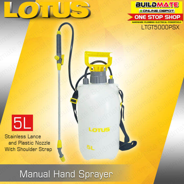 LOTUS 5L Manual Hand Sprayer LTGT5000PSX •BUILDMATE• LHT LUTOS | Lazada PH