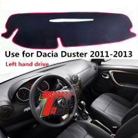 Taijs มือซ้ายไดรฟ์แผงควบคุมรถเสื่อ Dash-Mat สำหรับ Dacia แปรง2009 2010 2011 2012 2013ภายในม่านบังแดดเบาะพรม