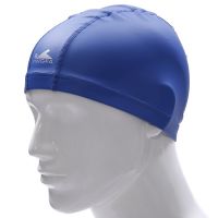 Waterproof PU Fabric Protect Ears Long Hair Sports Swim Pool Hat Swimming Cap Free size for Men &amp; Women Adults Swim Caps