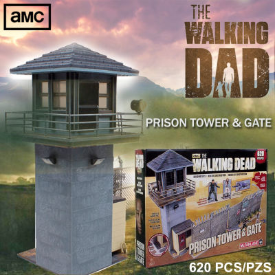Figure ฟิกเกอร์ งานแท้ 100% McFarlane Toys AMC จาก The Walking Dead เดอะวอล์กกิงเดด TV Prison Tower &amp; Gate Building Set ชุดหอคอยเรือนจำ และ ประตูกำแพงรั้ว 620 PCS/PZS Ver Original from Japan อนิเมะ การ์ตูน มังงะ คอลเลกชัน ของขวัญ New Collection โมเดล