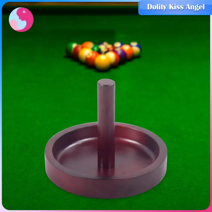 Dolity Wooden Billiard Cone Talc Bowl Cone Chalk Holder for Game Room