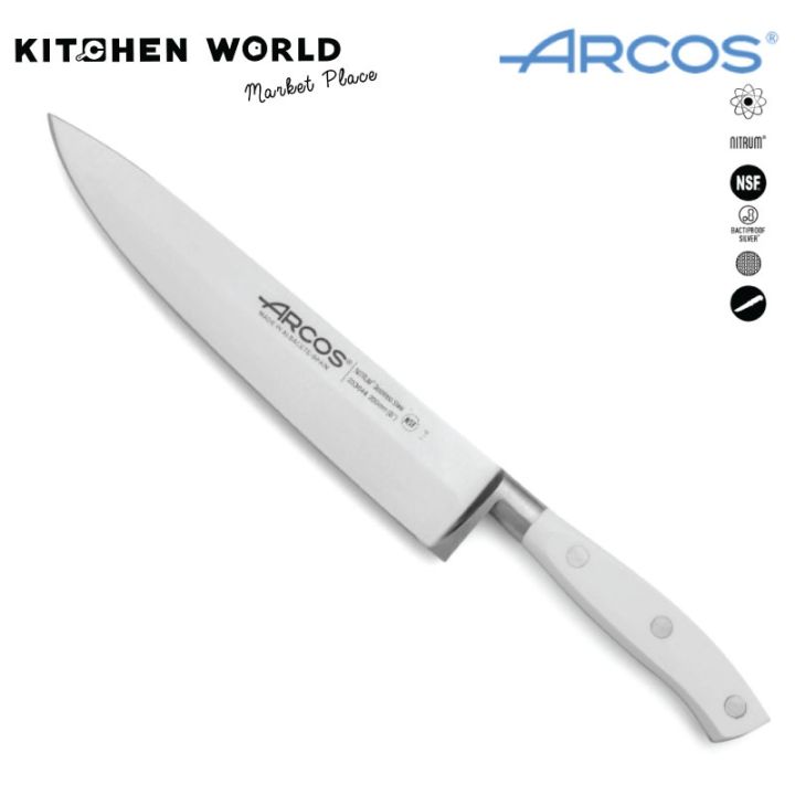 ARCOS SPAIN 233624 CHEF KNIFE RIVIERA WHITE 200MM