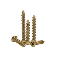 10/20PCS Solid Brass Screw Raised Head Wood Self-tapping Bolts Countersunk Fixing M3M4M5