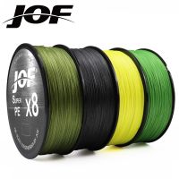 JOF สายเอ็นตกปลาปลาคาร์พบินบรรทัด Multifilament เนื้อเรียบญี่ปุ่น8เส้นเกลียว PE 500ม. สายเบ็ดตกปลาทอ8X แข็งแรง