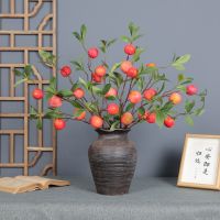 84cm Artificial Plum Fruit Diy Decoration Single Branch Artificial Lemon Fruit Flower Living Room Flowers Home Decor Aesthetic