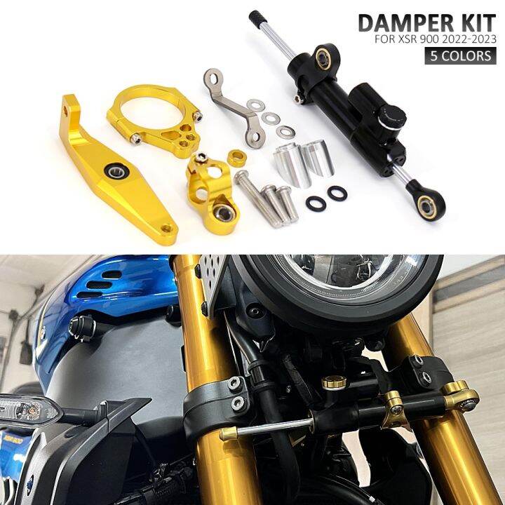 New 2022 2023 Steering Damper Motorcycle Accessories Damper Bracket Support Holder For Yamaha