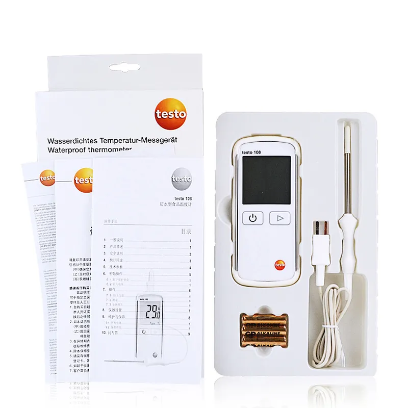 Testo 108-2 Waterproof Digital Food Thermometer