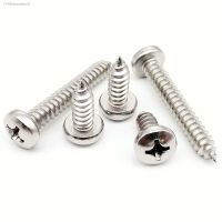 ❇№☌ 5/10/50pcs M2 M2.9 M3.5 M3.9 M4.2 M4.8 M5.5 M6.3 A2 304 stainless steel Cross Phillips Pan Round Head Self Tapping Wood Screw