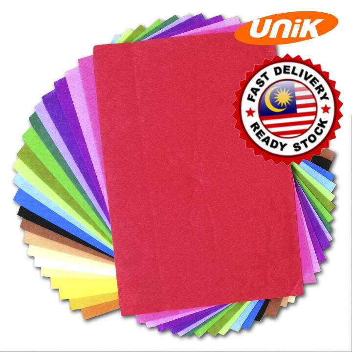 [UNIK] 10 / 22 / 44 Colours A4 Felt Fabric Cloth DIY Art Craft For ...