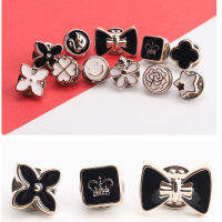 กระดุมผ้าพันคอ กระดุมติดคอเสื้อ ชุดละ 10 ชิ้น Fashion Accessories Time Zone