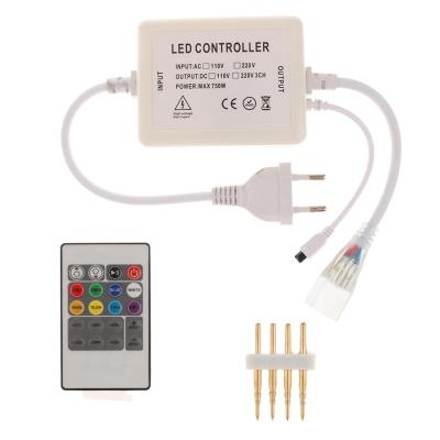 LazaraLife 20-Key LEDรีโมทคอนโทรลRFไฟหรี่RGBสำหรับแถบไฟLEDแสง 220 โวลต์สหภาพยุโรปปลั๊ก